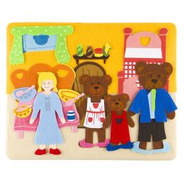 Felt Theme - Goldilocks & The Three Bears (A4 felt board included)