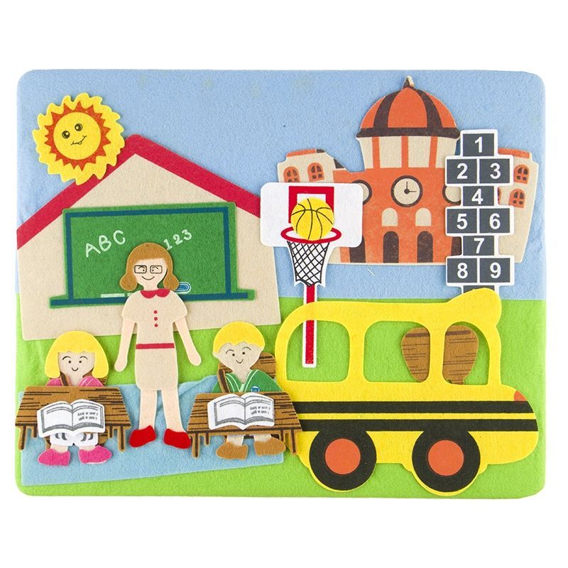 Felt Theme - School  (felt board included) - SZ