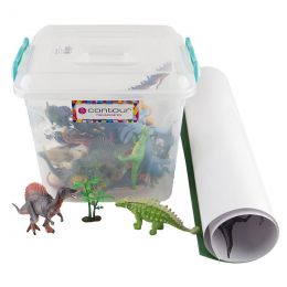Dinosaur Set 20pc - (Large+ Medium) and poster - Collection Pack