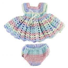 Doll Clothes - Crochet Dress with Panty - Assorted