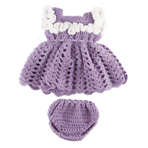 Doll Clothes - Crochet Dress with Panty - Assorted