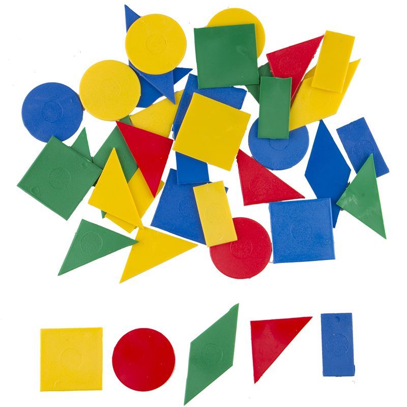 Logi Attribute Shapes - Assorted Shapes (80pc) in Tub