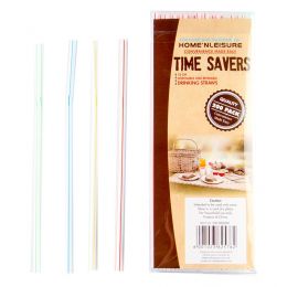 Straws plastic (flexible) ~18cm (200pc)