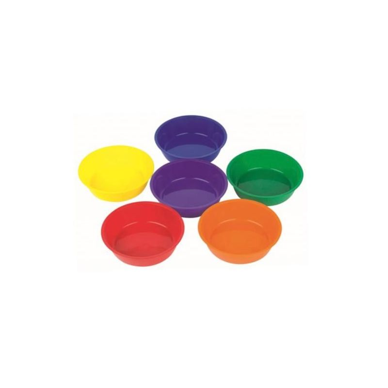 Sorting Plates/Bowls - Round 13cm dia (6 colour, 6pc)