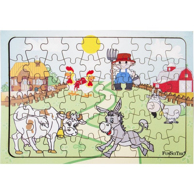 PZ Wood Frame - A4 60pc - Farm Animals (LP)