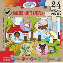 PZ SZ Wood 24pc - Hygiene Habits Are Fun