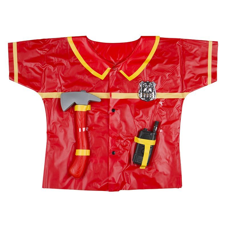 Fantasy Clothes - Fireman PVC Apron with 3 Accessories