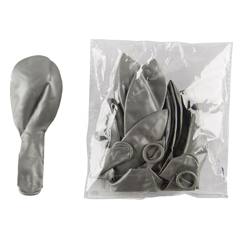 Balloons (2.5g) - Silver (Bag of 10)(30cm)