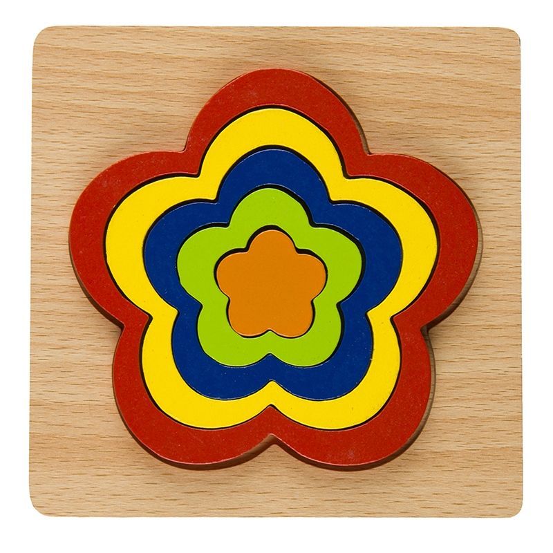 PZ - Wood Insert Stencil Shapes - Flower in Colours & Sizes