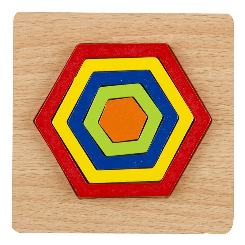 PZ - Wood Insert Stencil Shapes - Hexagon in Colours & Sizes