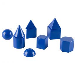 3D Geometric Shapes Set - Single colour (~2.5cm, 10pc) Mini Geosolids
