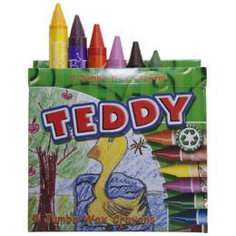 Wax Crayons - 14mm (9pc) C9 Jumbo - Teddy