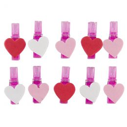 Plastic Pegs - Hearts (10pc)