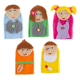 Finger Puppets - Western Family (5pc)