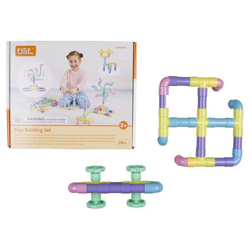 Pipe Building Set in Colour Box (68pc)