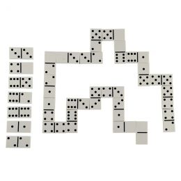 Dominoes Hollow (6 dots, 28pc) 1cm Thick