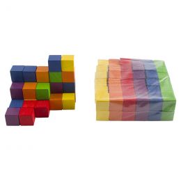 3D Wooden Cubes (102pc) 2cm x 2cm