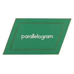Shape (1) Parallelogram + Afrikaans words + Magnets