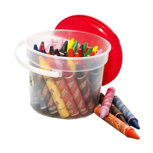 Wax Crayons - 14mm (40pc) C40 Jumbo in Tub - Teddy