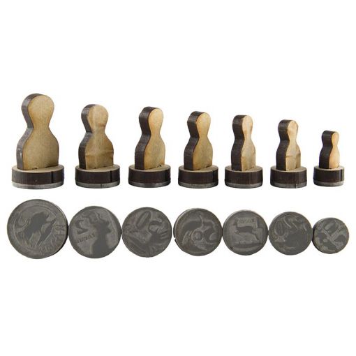 Rubber Stamps - Money Coins (6pc)