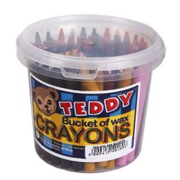 Wax Crayons - 11mm (70pc) B70 in Tub - Teddy