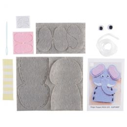 Craft Kit - Felt Finger Puppet - Elephant