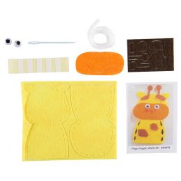 Craft Kit - Felt Finger Puppet - Giraffe