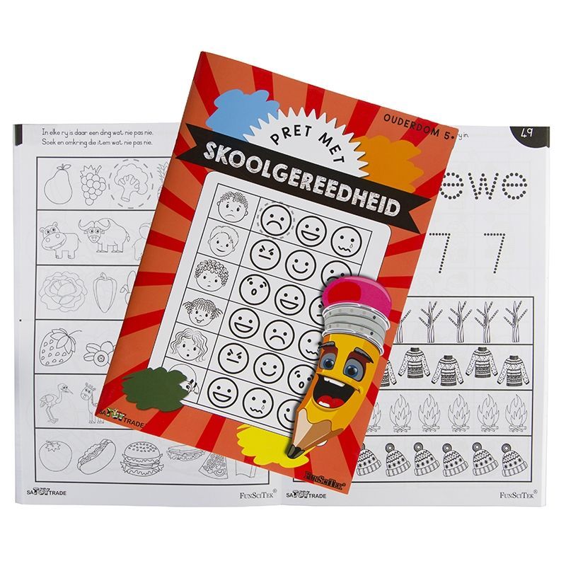 Fun - Skoolgereedheid Werkboek - (A4)(96p) Age 5+