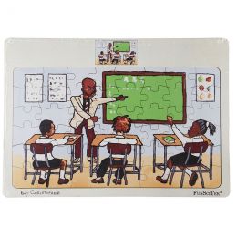 PZ Wood Frame - A3 - 48pc - At School (SP)