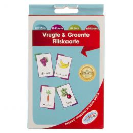 Vrugte & Groente Flash Cards (40 Cards) - Afrikaans