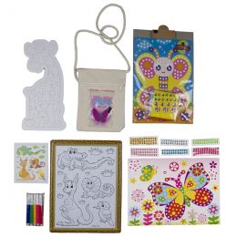 Busy Bag - Mini Arts & Crafts Set GIRL (4-6 Years) Assorted Designs