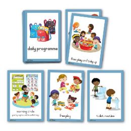 Flash Cards (A4) - Daily Programme (16pc) - Half Day Preschool