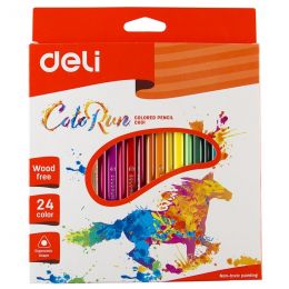 Colour Pencils - 2.8mm (24pc) Triangular - ColorRun - Deli