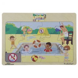 PZ Wood Frame - A4 12pc - Water Safety (SP)