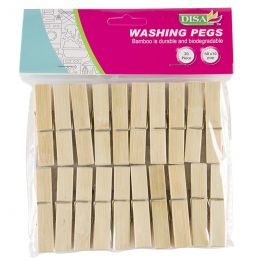 Pegs - Natural Wood 60mm (20pc)