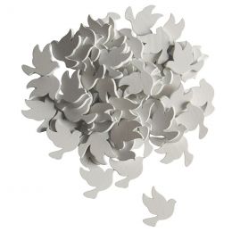 Wood Embellish - White Dove (100pc)