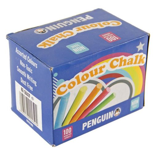 Chalk - Coloured (100s) Dustless - Penguin