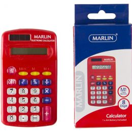 Marlin 8 Digit Solar Calculator (battery included)