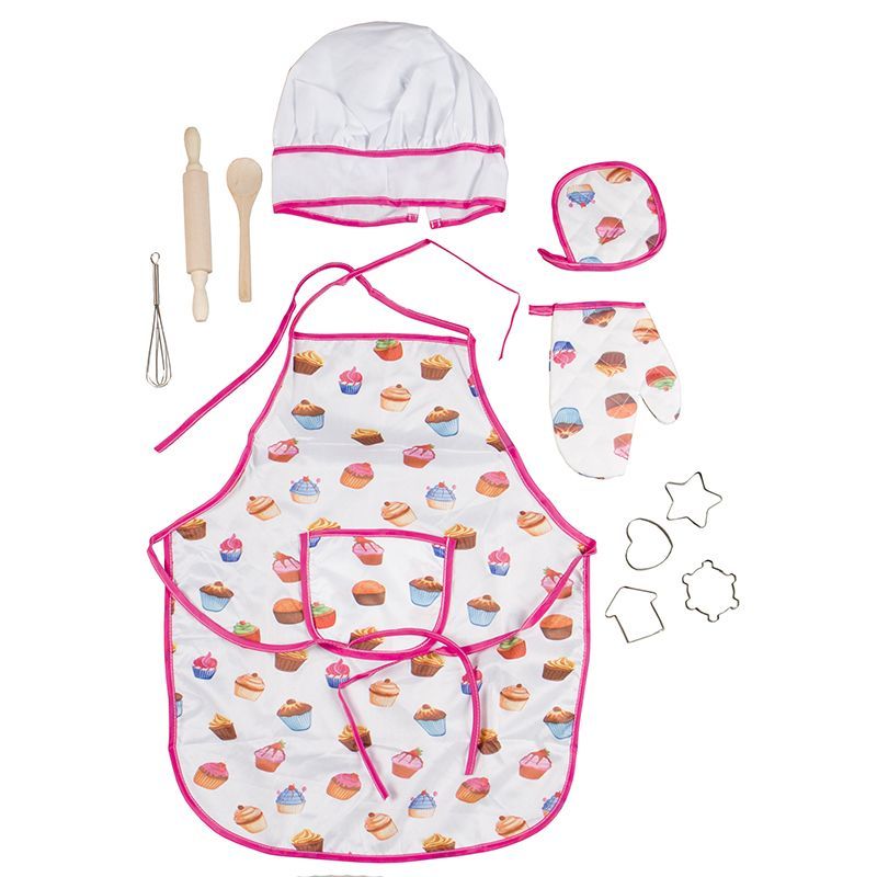 Fantasy Clothes - Baking Chef Apron Set with Accessories - Assorted