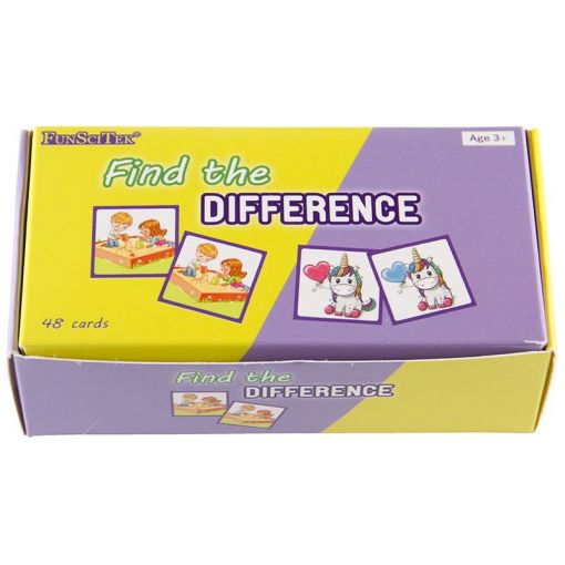 FunSciTek - Find the Difference - 48pc Cardboard Tiles