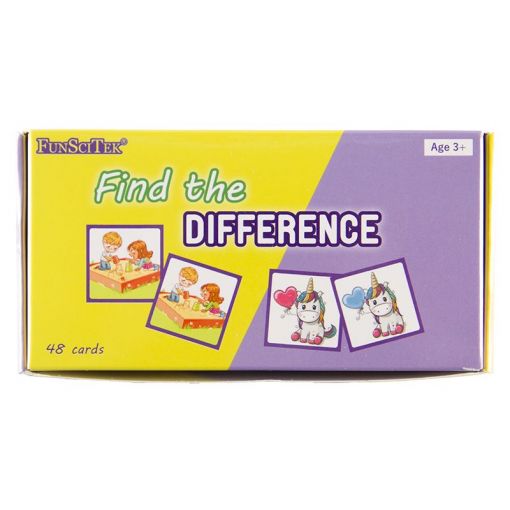 FunSciTek - Find the Difference - 48pc Cardboard Tiles
