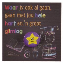 Graduation Kit 5 - Badge & Card (12pc) - Assorted (Afrikaans)