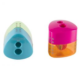 Sharpener - 2-Hole with Grip Container (1pc) - FaberCastell