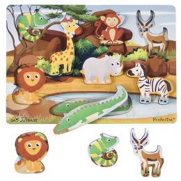 Chunky Puzzle A4 - Wild 8pc (wood)