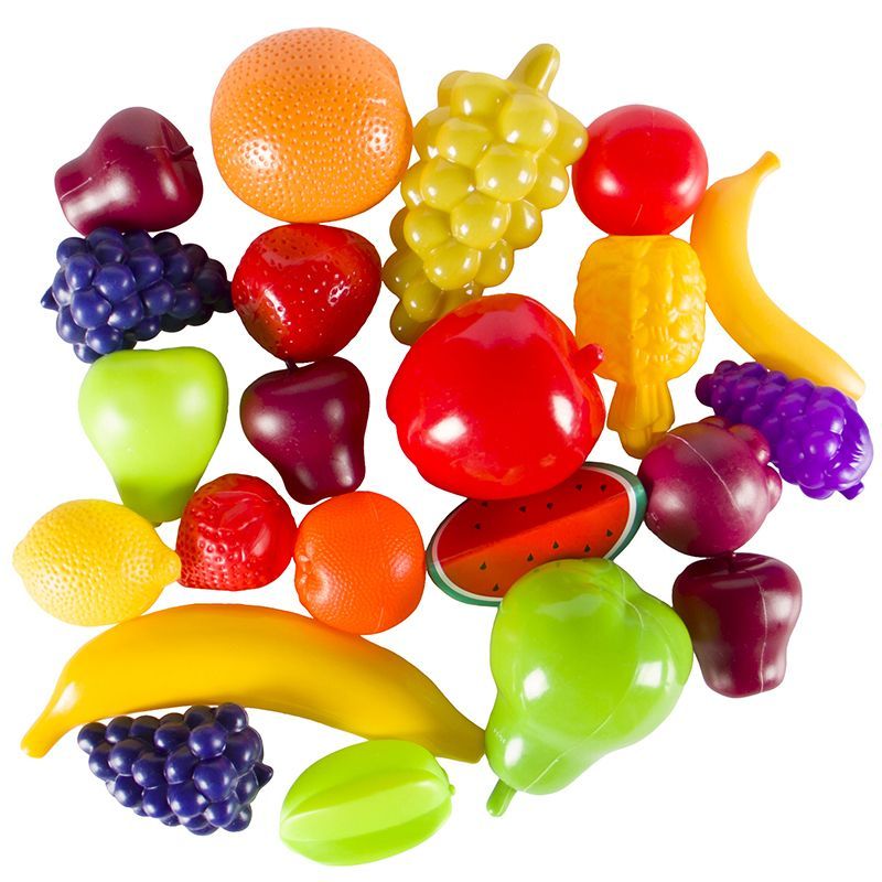 Play Food - Fruit Set  (23pc) in Basket