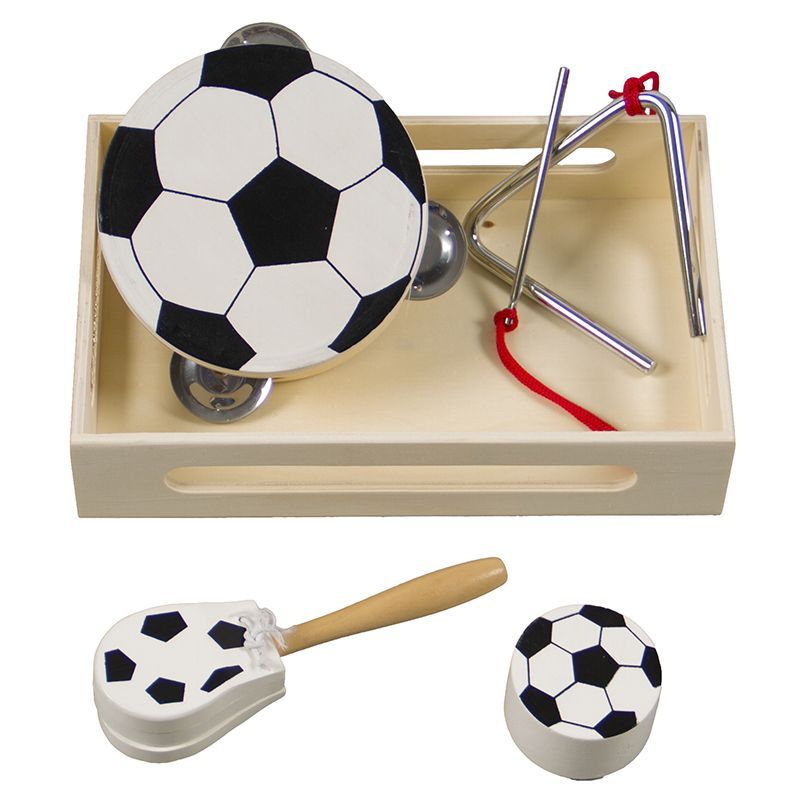 Soccer Print Music Set in Box (4pc)