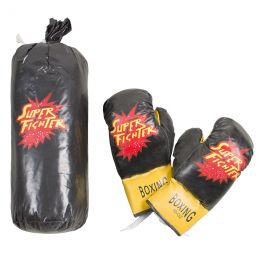 Small Boxing Bag & Gloves - Assorted