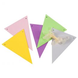Craft - Foam Bunting Triangles - Assorted (5pc)
