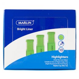 Highlighter - Bright Liner (10pc) - Marlin - Green