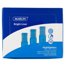 Highlighter - Bright Liner (10pc) - Marlin - Blue